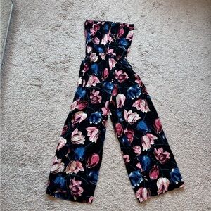 Abercrombie & fitch bandeau wide legs jumpsuit size s